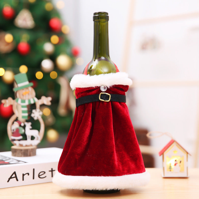 Christmas Wine Bottle Cover Decorations