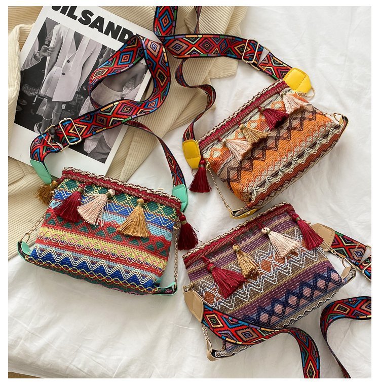 Women's Ethnic Style Casual Shoulder Bag