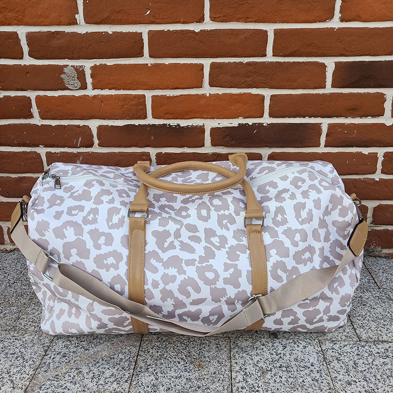 Large Capacity Leopard Travel Bag