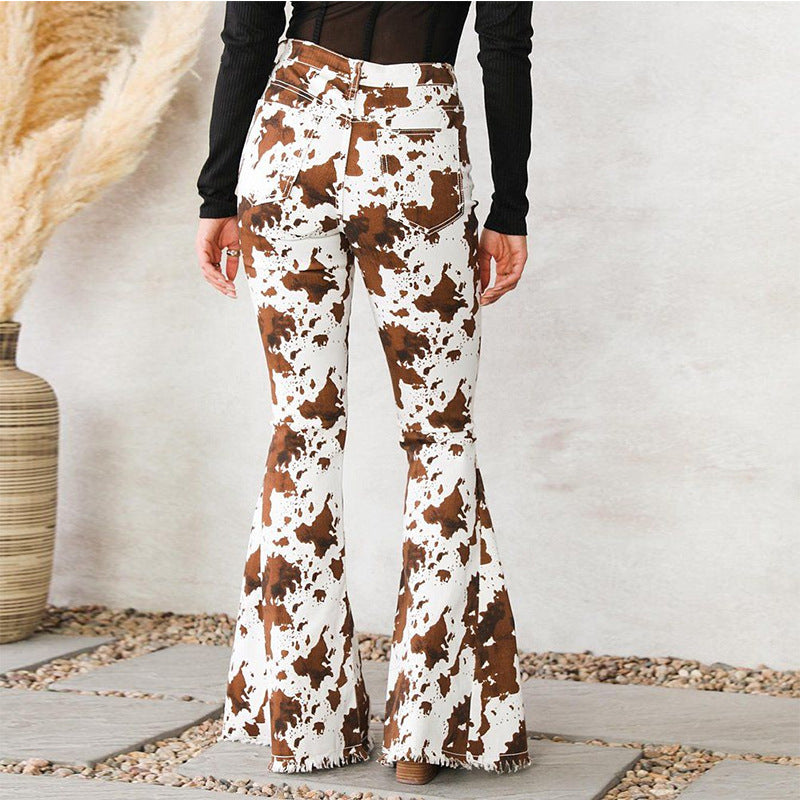 Brown Cow High Rise Flared Jeans