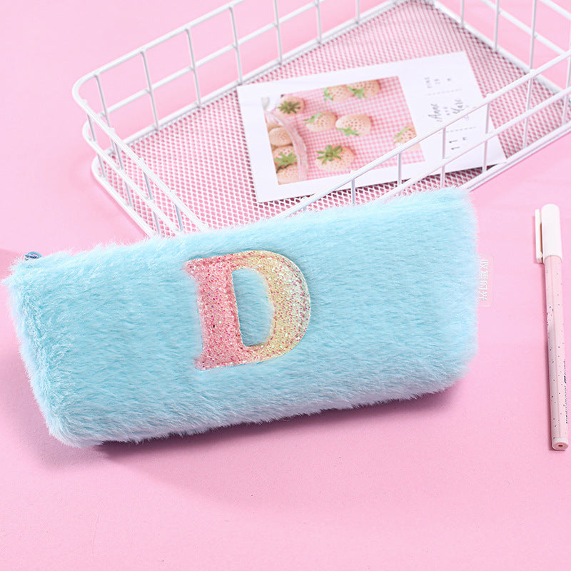 Plush Letter Square Storage Bag