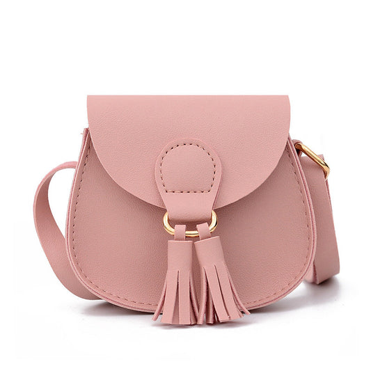 Mini Lovely Tassel Trim Crossbody Bag