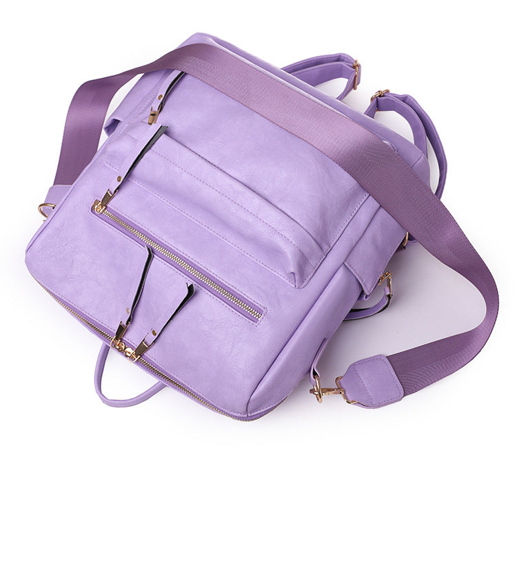 Women Fashion Backpack Purse Macaron Backpack