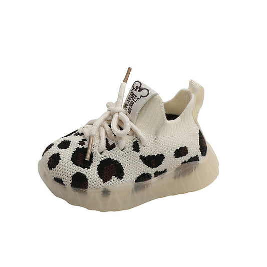 Leopard Knit Toddler Shoes