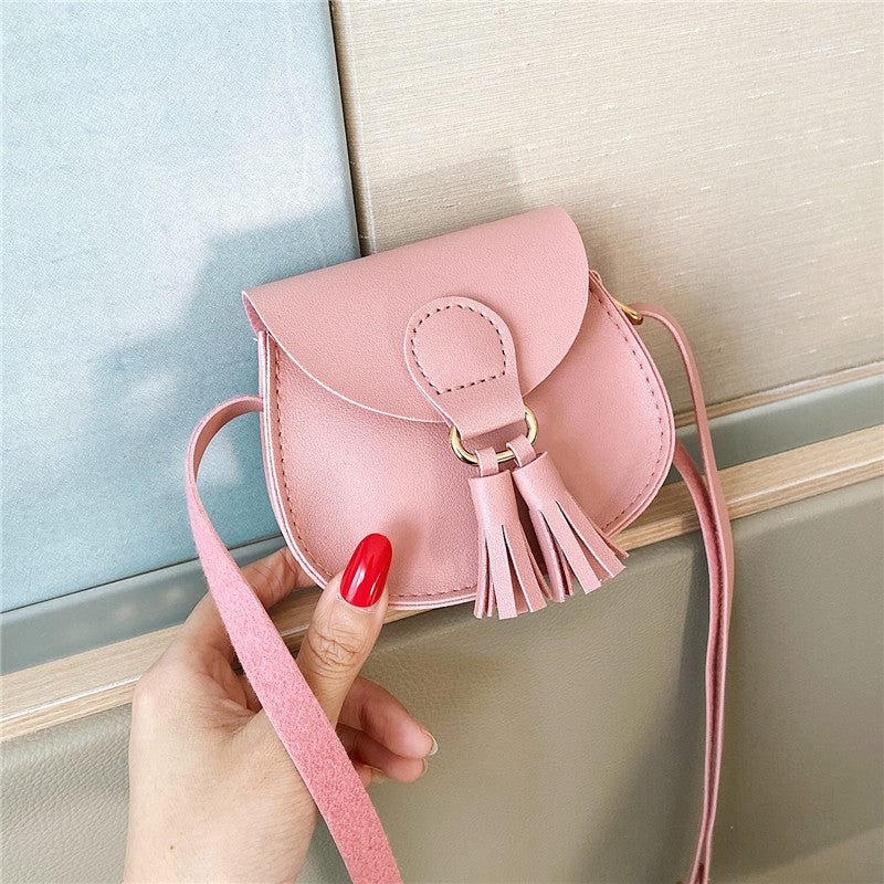 Mini Lovely Tassel Trim Crossbody Bag