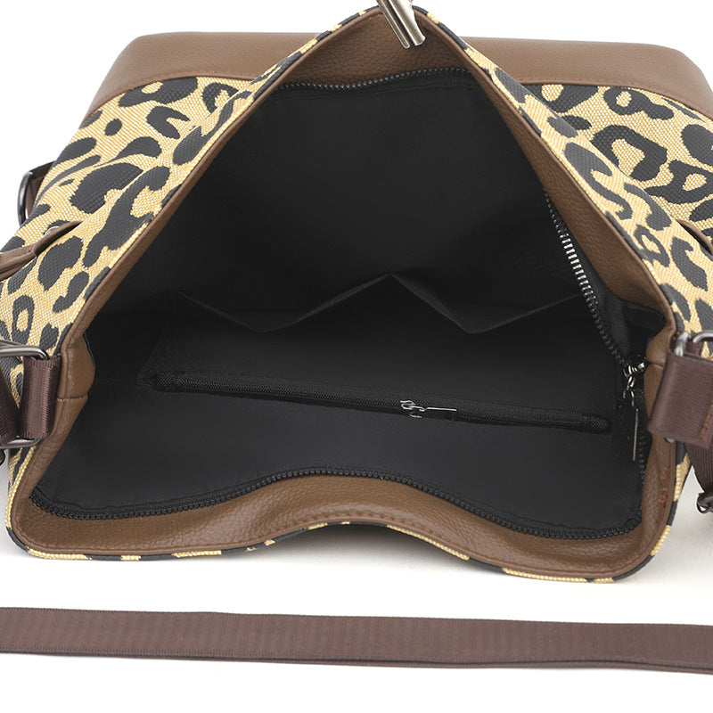 Leopard Print Backpack Crossbody Bags - KOC