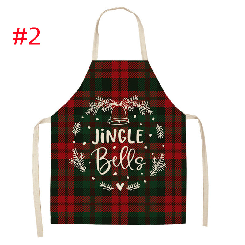 Christmas Parent-Child Cartoon Apron