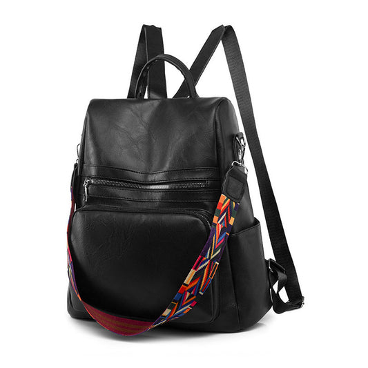 Vegan Leather Lacquer Backpack Bag