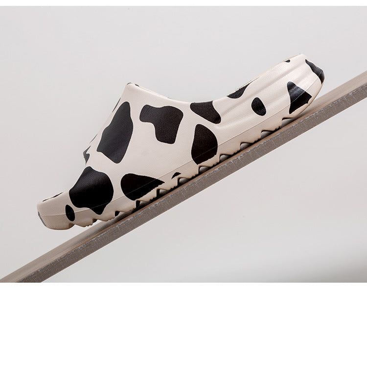 Cow Print Slippers