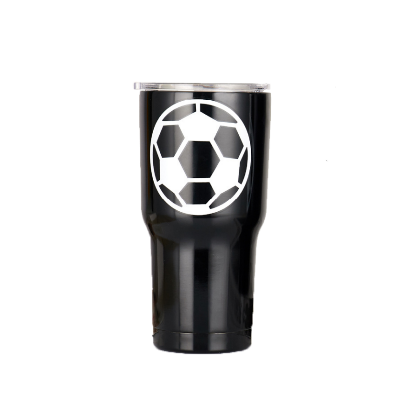 Baseball Pattern Stainless Steel Outdoor Vacuum Mug