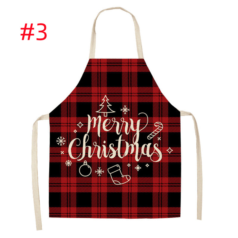 Christmas Parent-Child Cartoon Apron