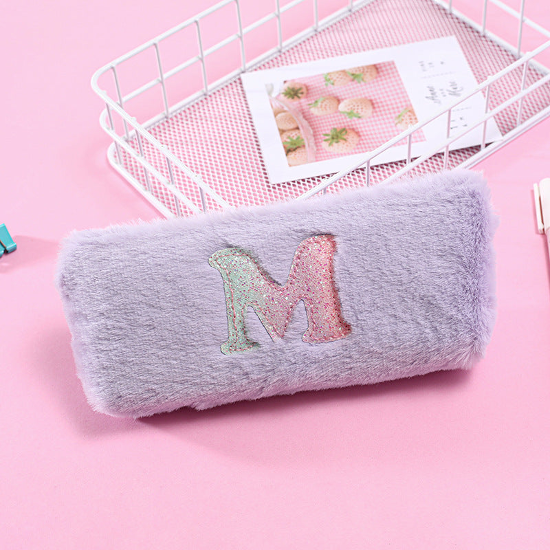 Plush Letter Square Storage Bag