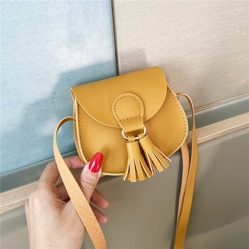 Mini Lovely Tassel Trim Crossbody Bag