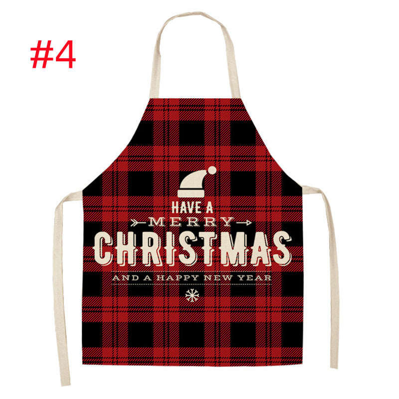 Christmas Parent-Child Cartoon Apron