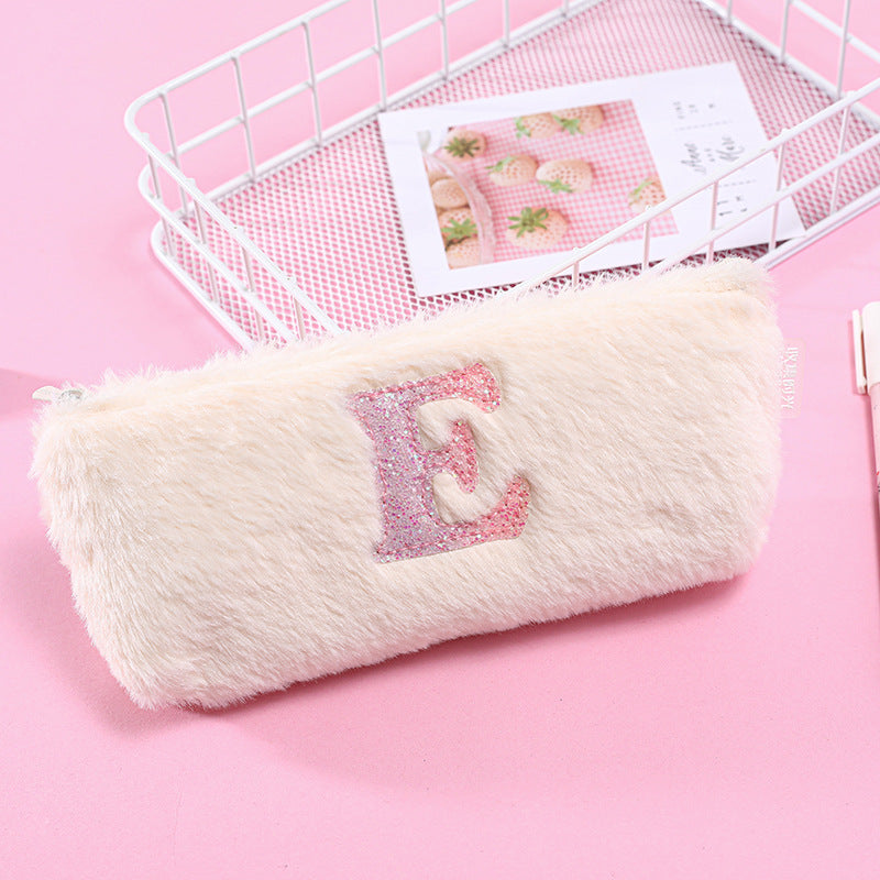 Plush Letter Square Storage Bag