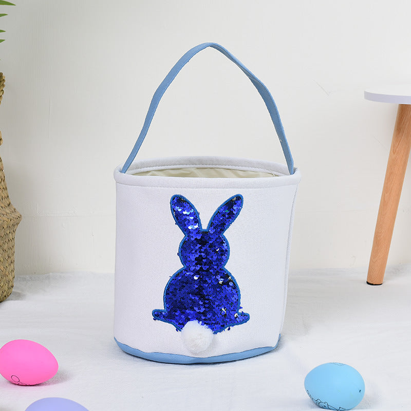 Easter Bunny Pattern Storage Basket Tote