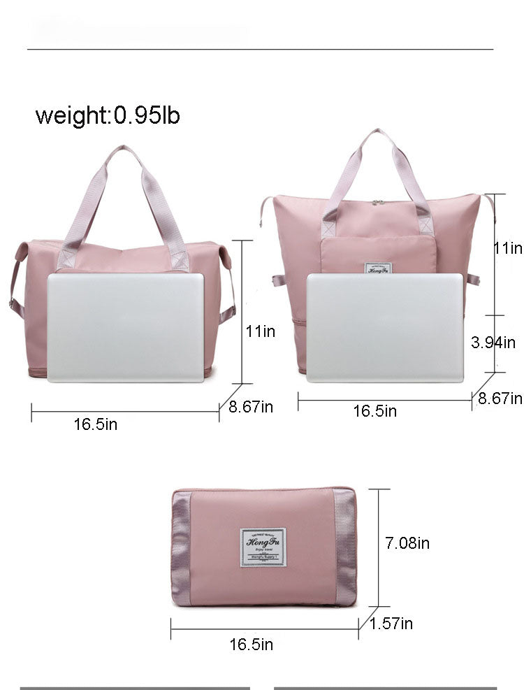 Ladies' Travel Handbags Can Be Expanded And Folded