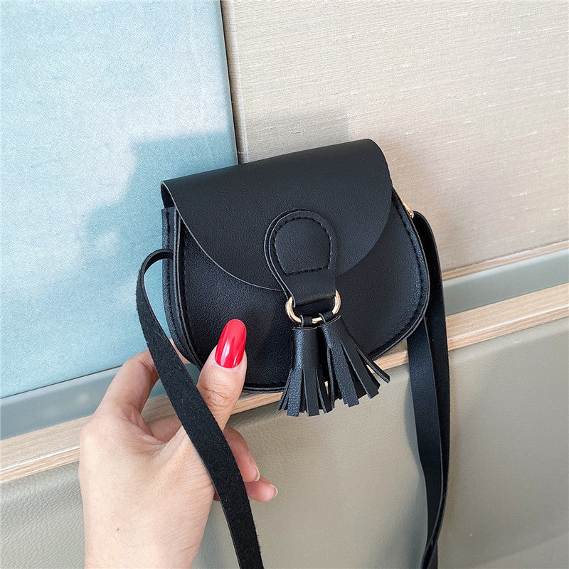 Mini Lovely Tassel Trim Crossbody Bag