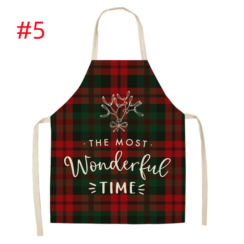 Christmas Parent-Child Cartoon Apron