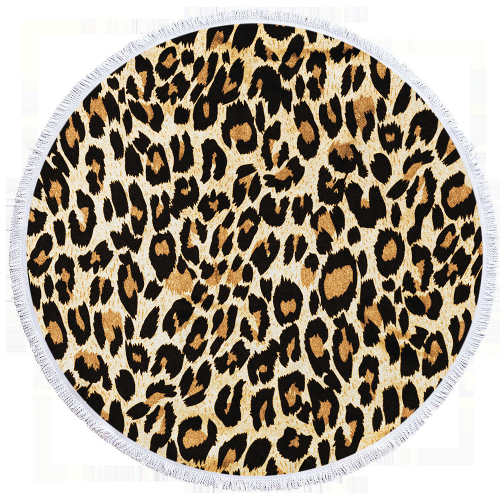 Leopard Print Beach Towel