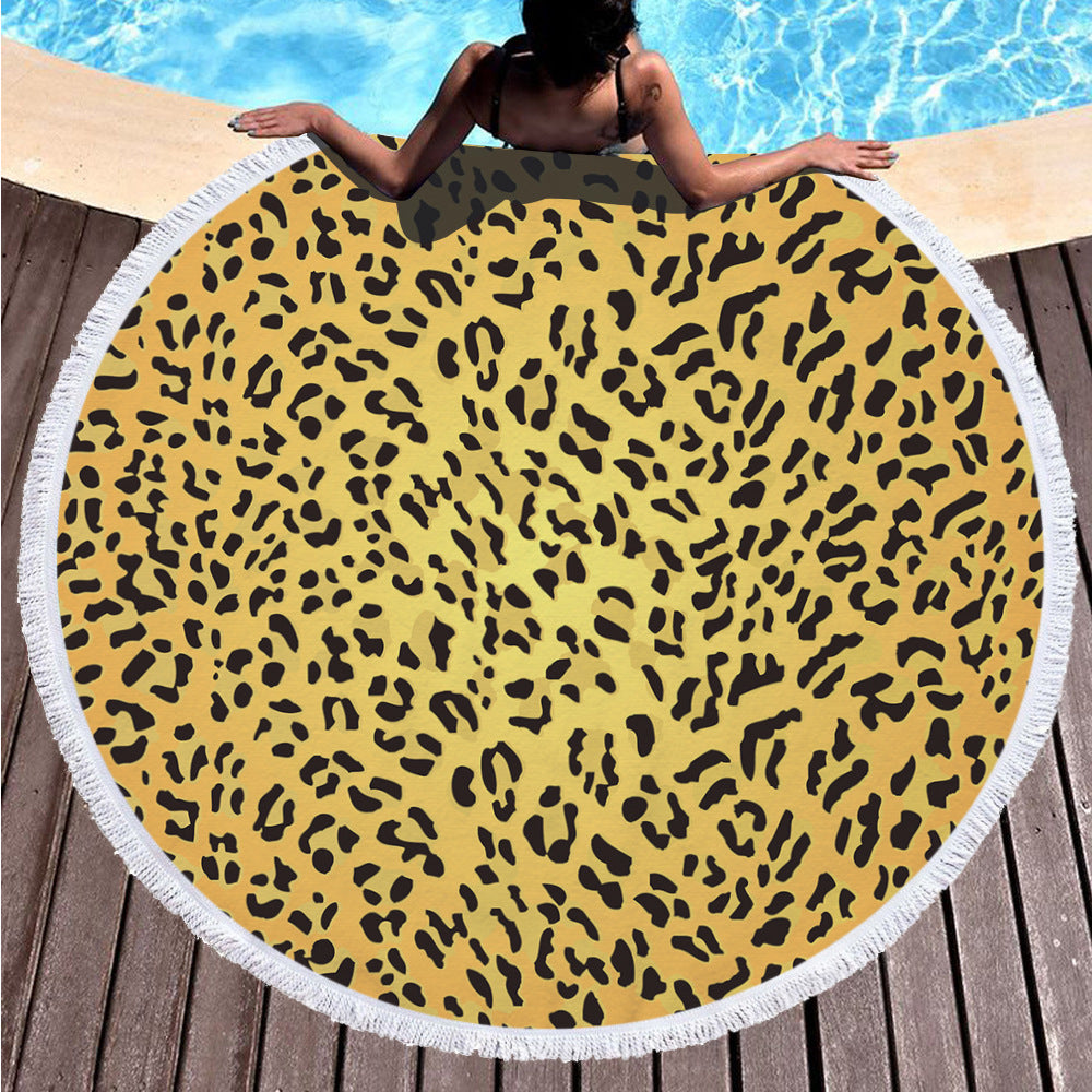 Leopard Print Beach Towel