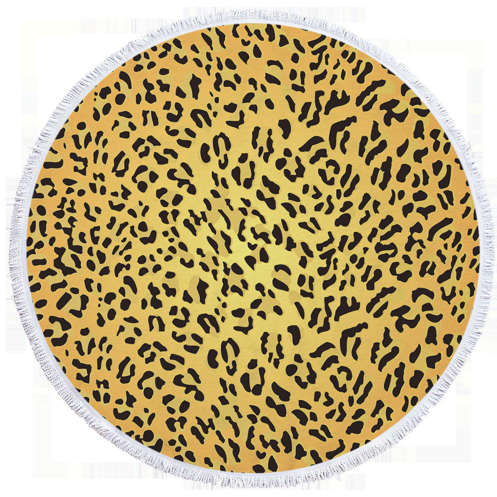 Leopard Print Beach Towel