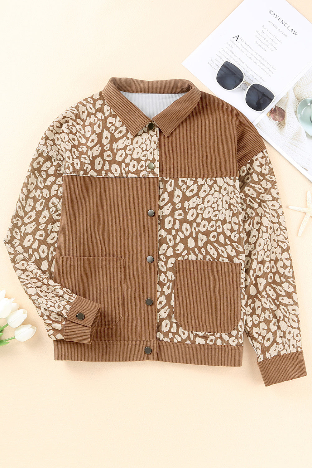 Leopard Corduroy Jacket