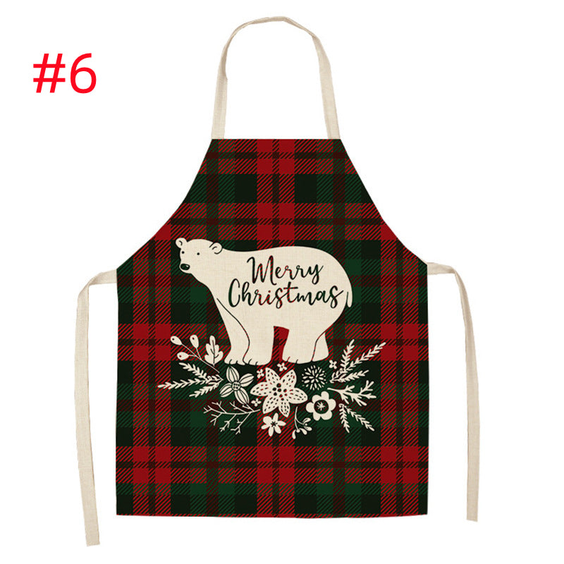 Christmas Parent-Child Cartoon Apron