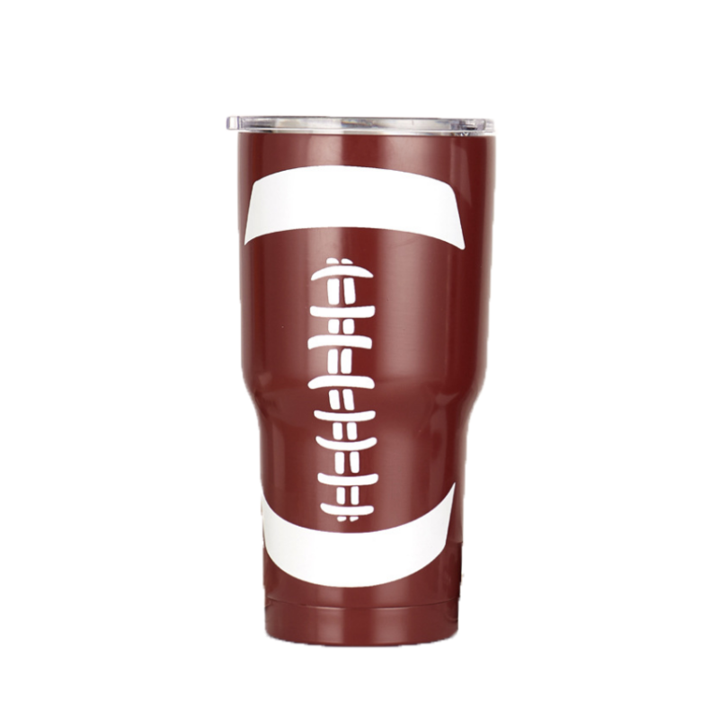 Baseball Pattern Stainless Steel Outdoor Vacuum Mug