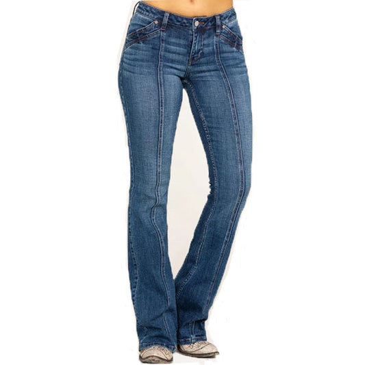 Women's Denim Flared Pants