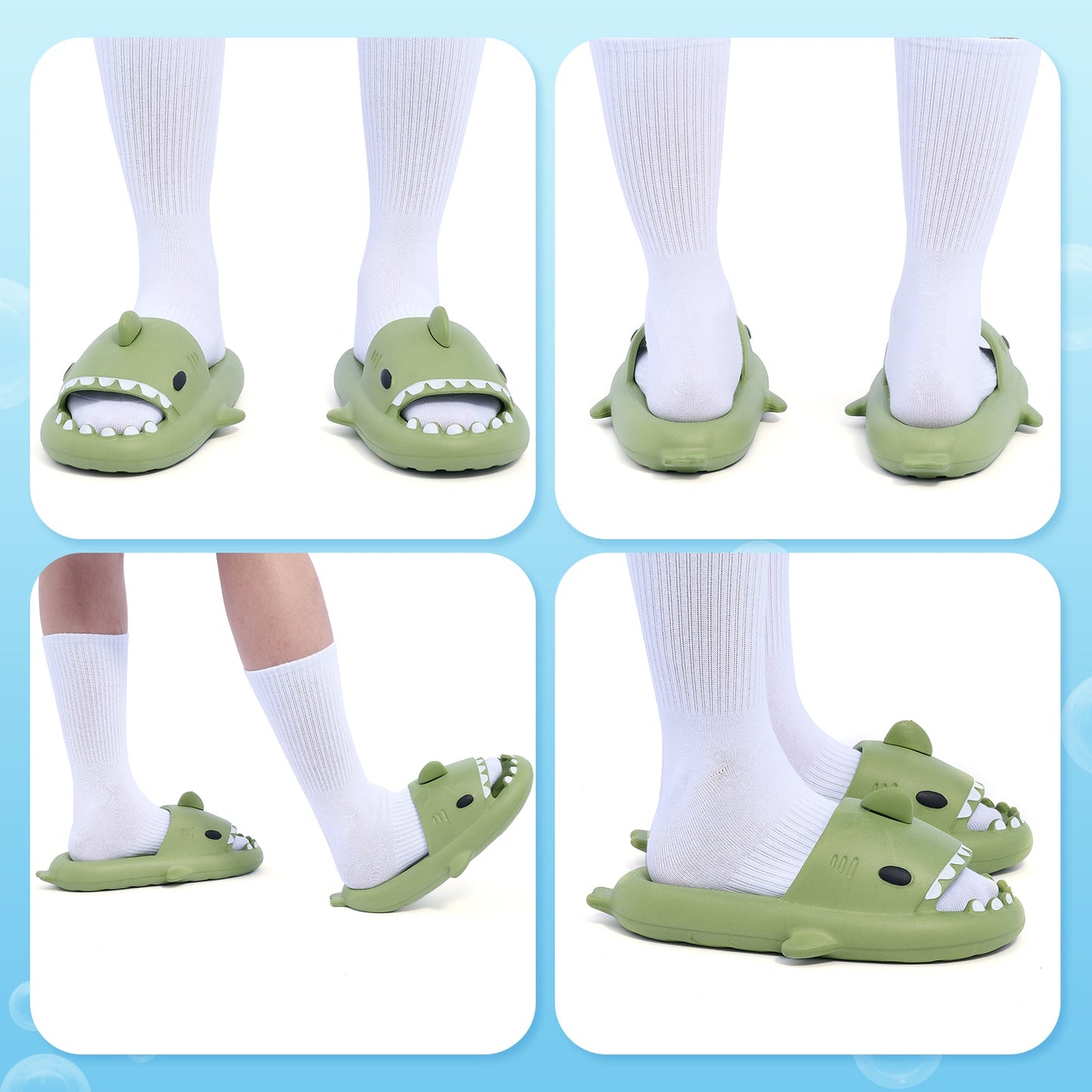 Men's and Women's Shark Beach Slippers