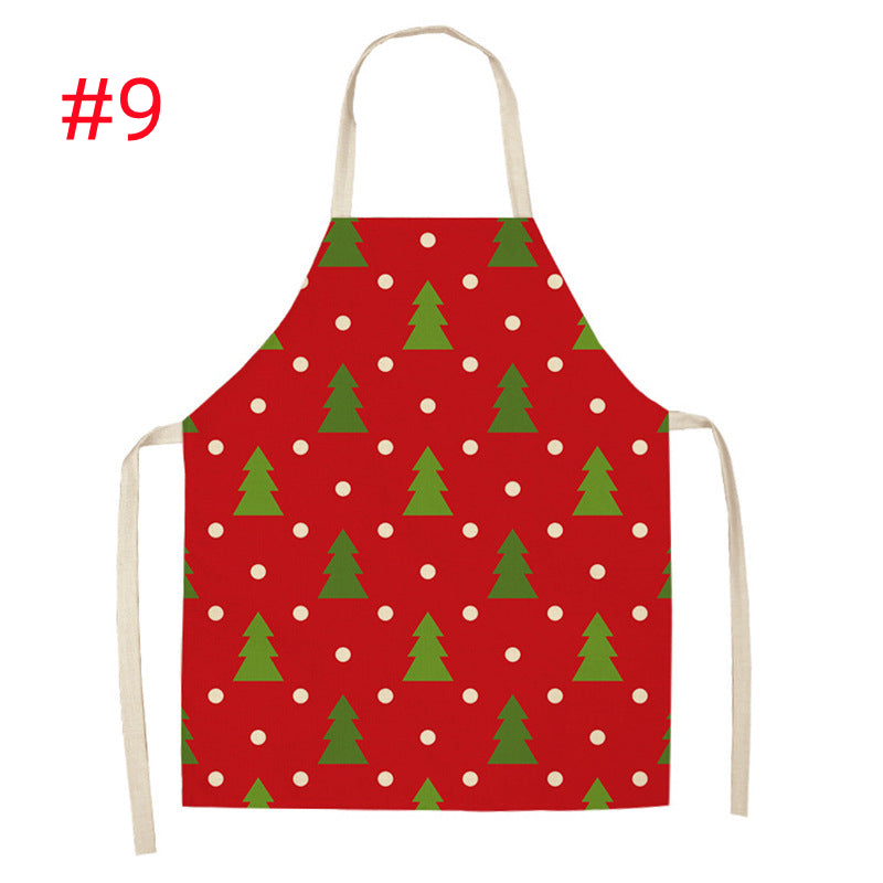 Christmas Parent-Child Cartoon Apron