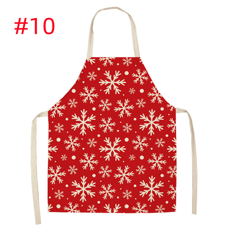 Christmas Parent-Child Cartoon Apron