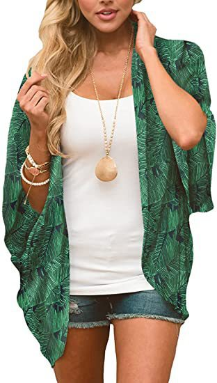 Printed Beach Shawl Blouse