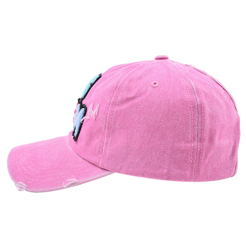 Dog Mom Distressd Basevball Hat