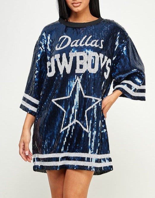 Cowboys Sequin Dress