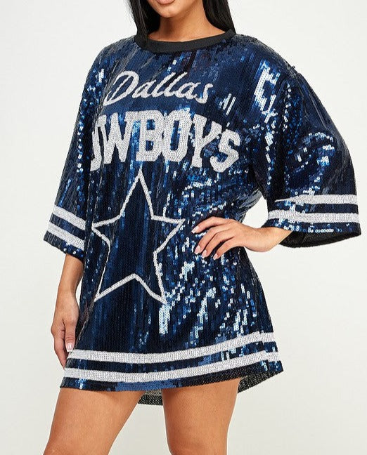 Cowboys Sequin Dress