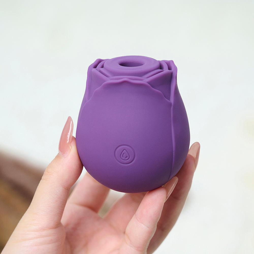 RTS-Silicone Rose Toy-Purple