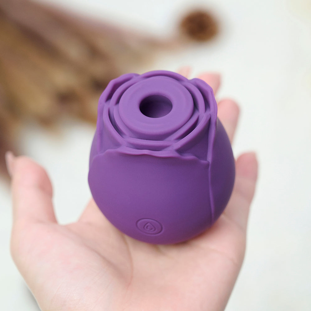 RTS-Silicone Rose Toy-Purple