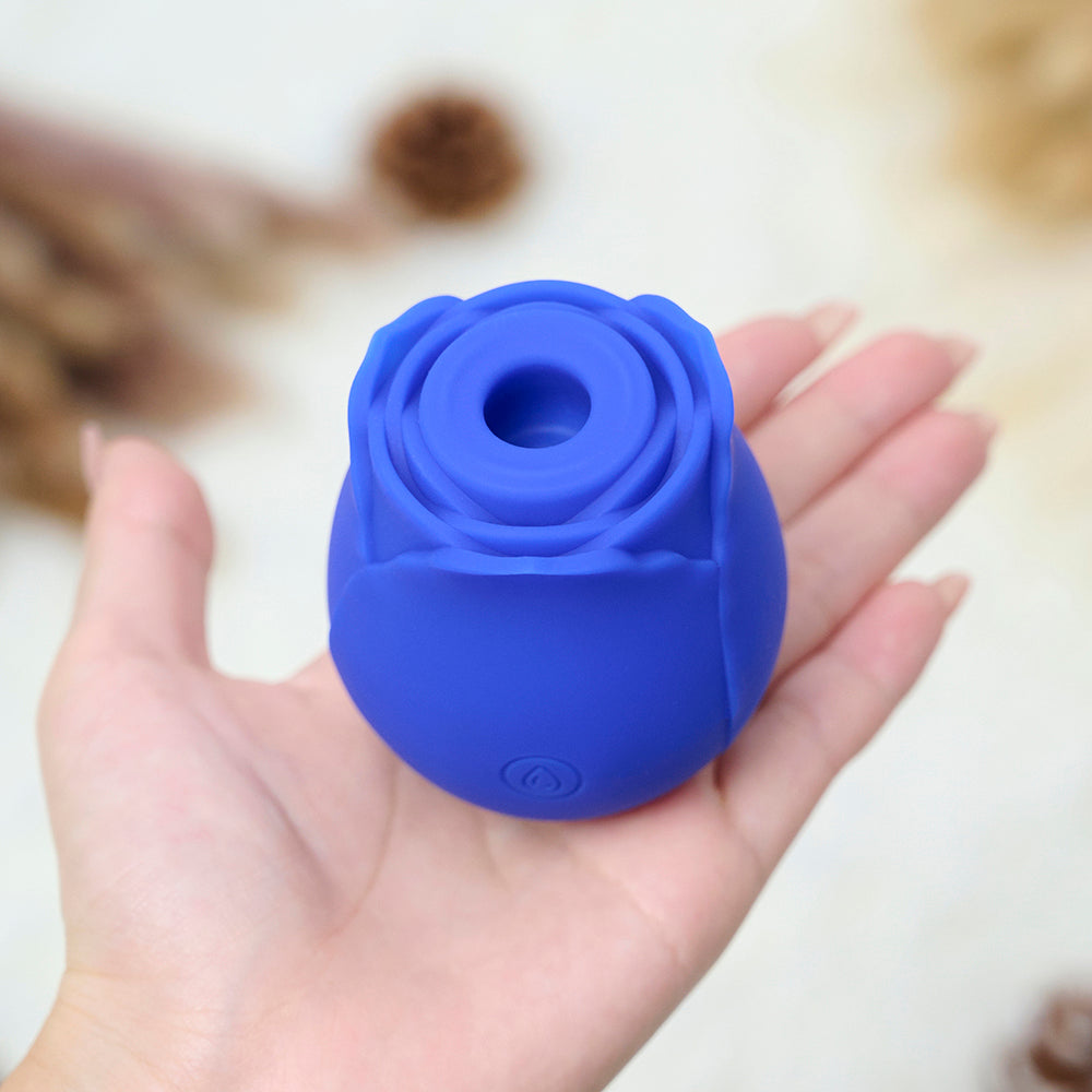 Silicone Rose Toy-Blue