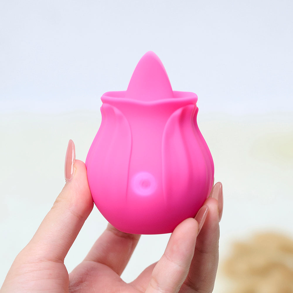 RTS-Rose Toy with Tongue-Rose Pink