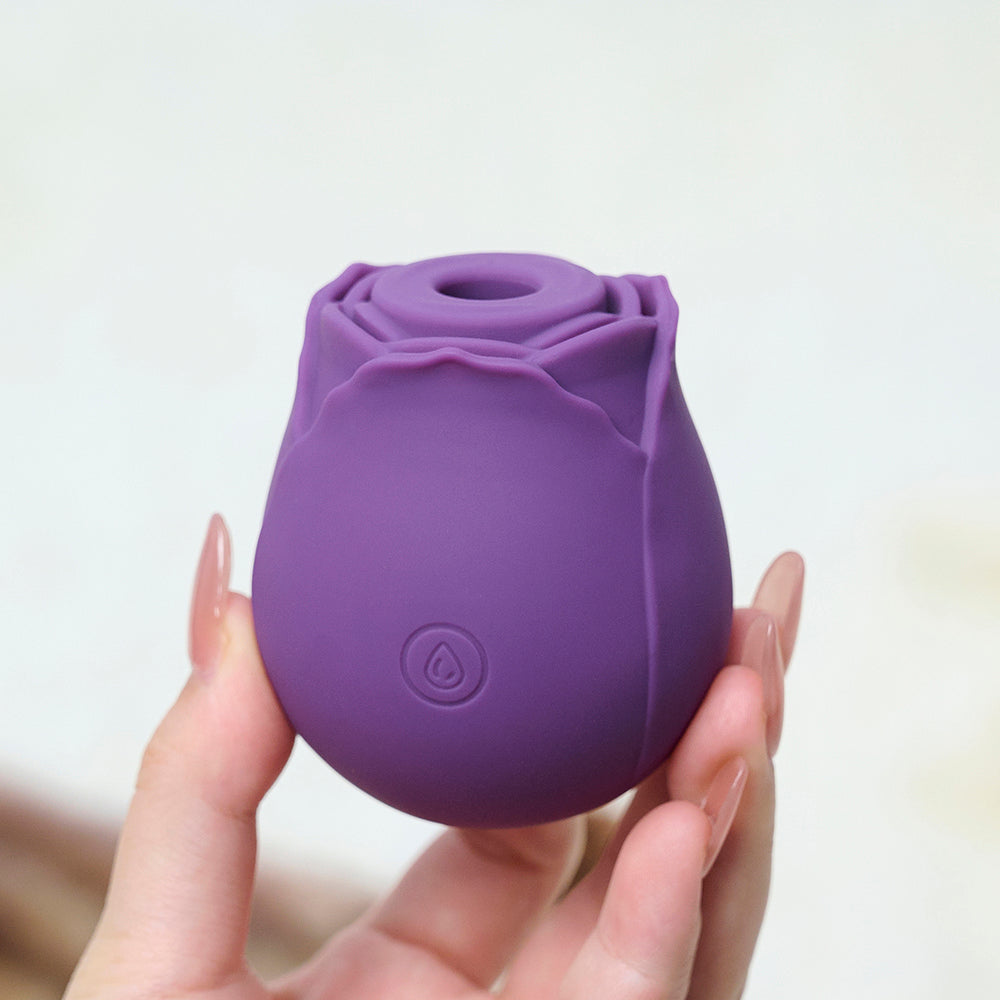 RTS-Silicone Rose Toy-Purple