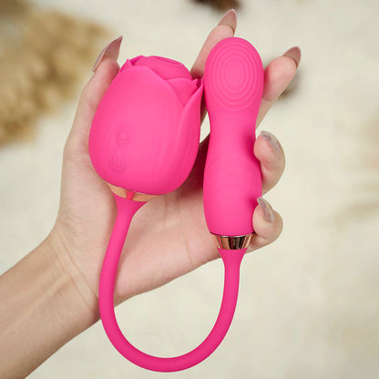 Rose Toy With Fingerprint Vibrator-Rose