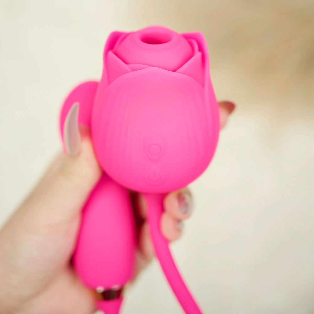 Rose Toy With Fingerprint Vibrator-Rose