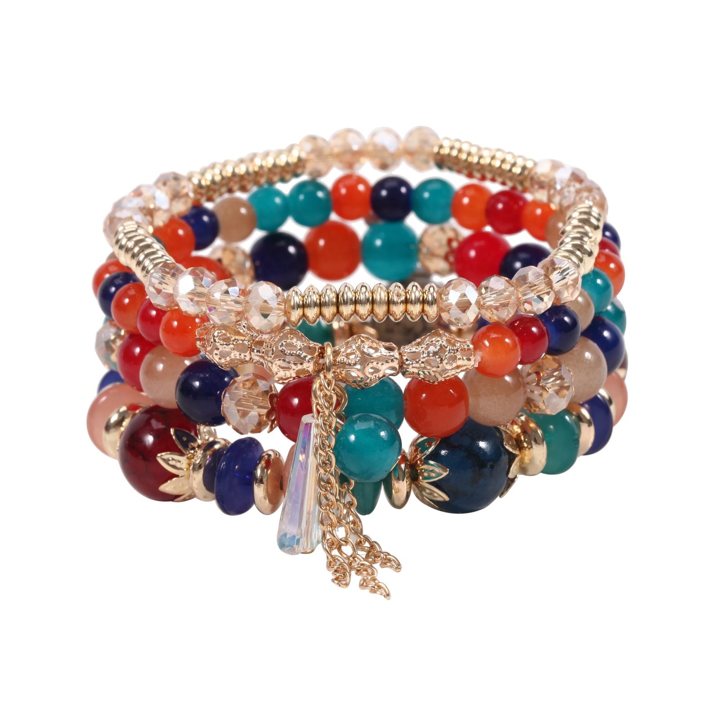 Colored Glass Crystal Bracelet