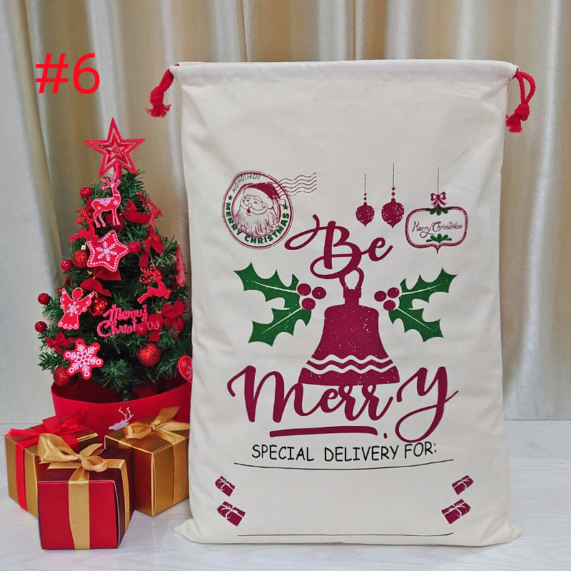 Christmas Canvas Gift Bag