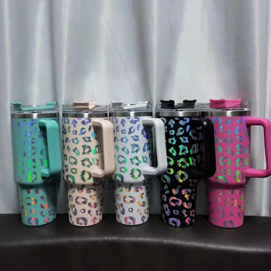 New Laser Leopard Tumblers