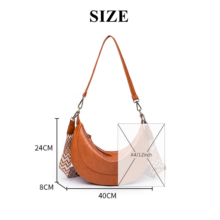 Crescent Tote Bag Crossbody Purse For Women