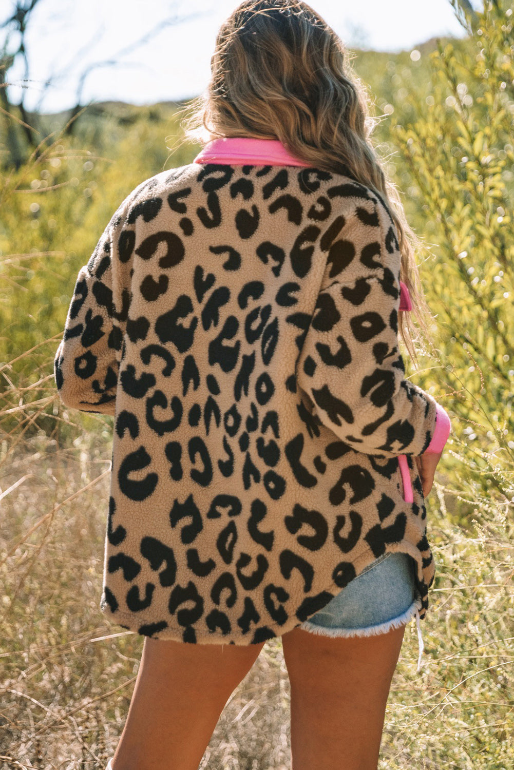 Adult Leopard Print Plush Coat