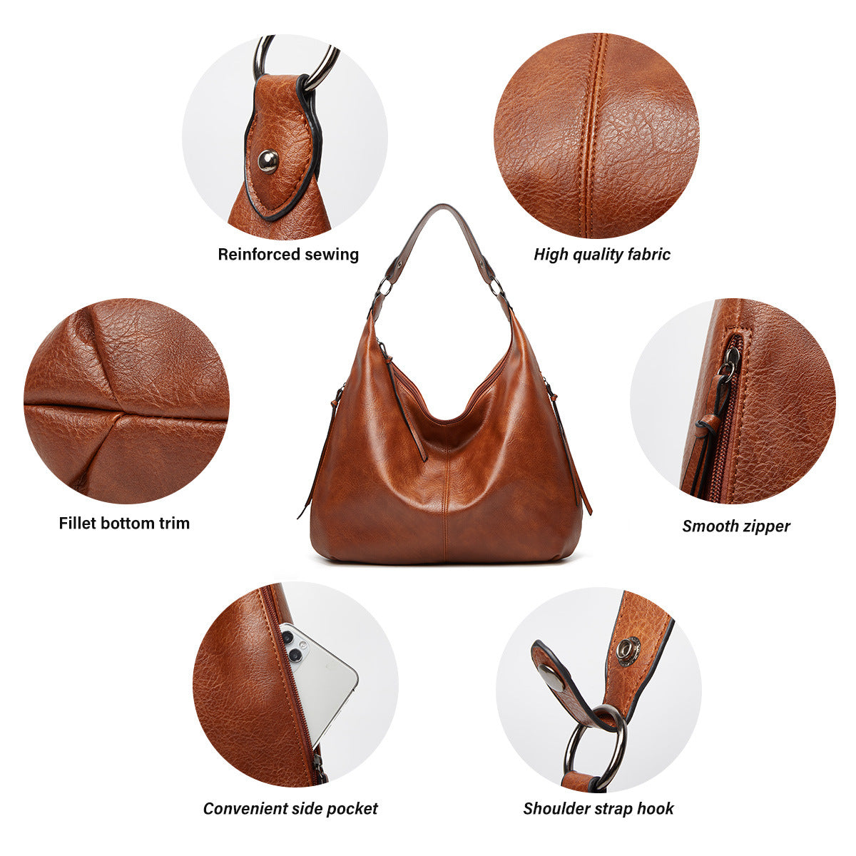 Ventage Caususl Tote Bag for Women Hobo Bag